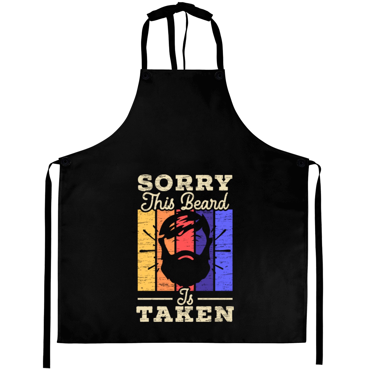 Sorry This Beard Is Taken Couple Valentines Day Aprons