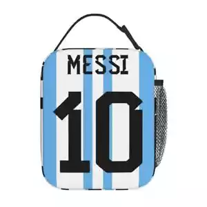 NO.10 Logo Insulated Lunch Bags Football Argentina Storage Food Boxes Lunch Box