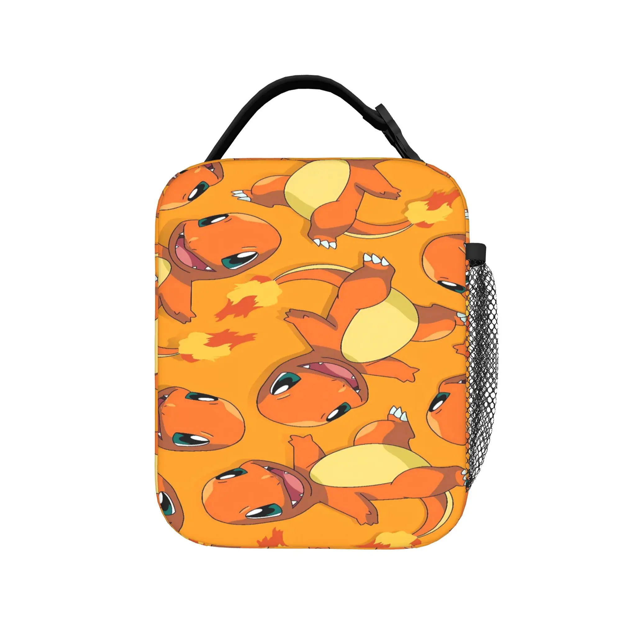 Lunch Bag Charmander Mini Cartoon School Lunch Box For Girls Fashion Portable Print Cooler Bag