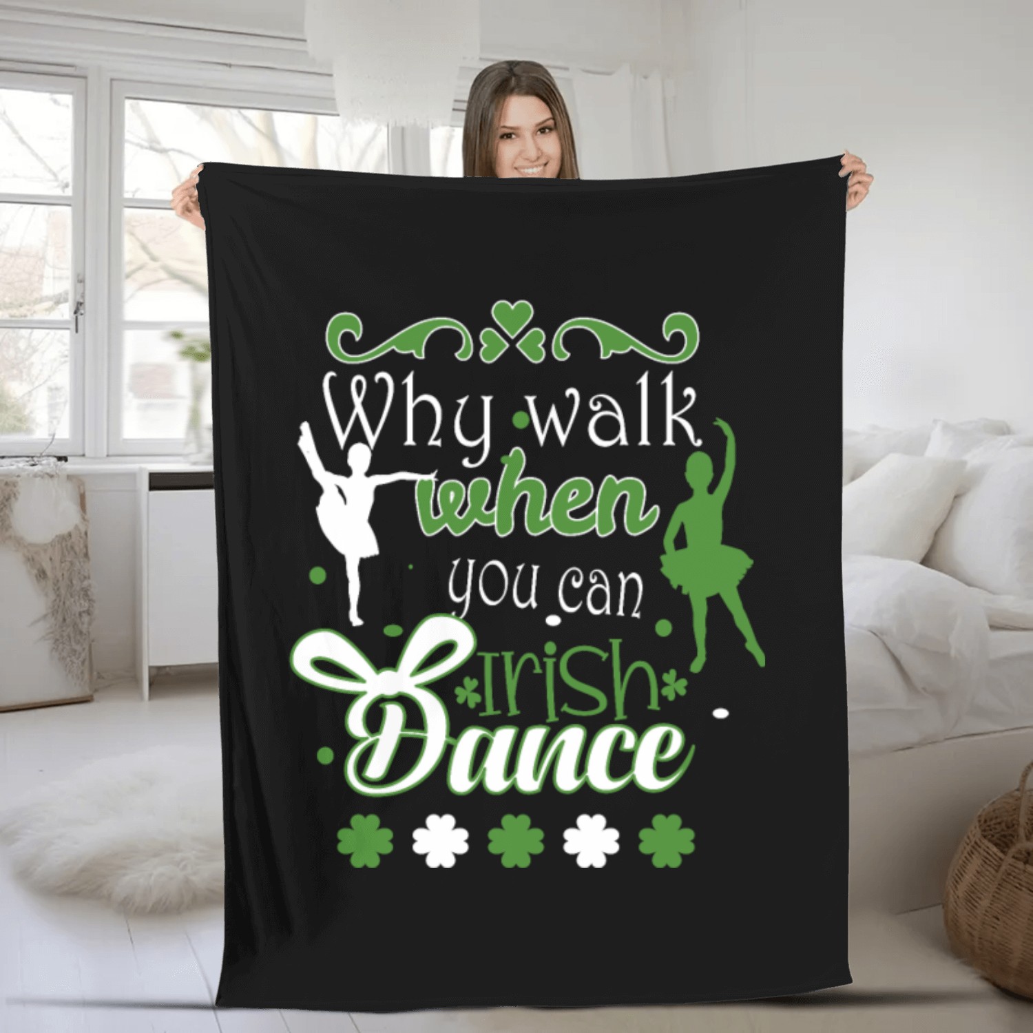 Irish Dancing Ireland Design for Irish dancers Fleece Blankets