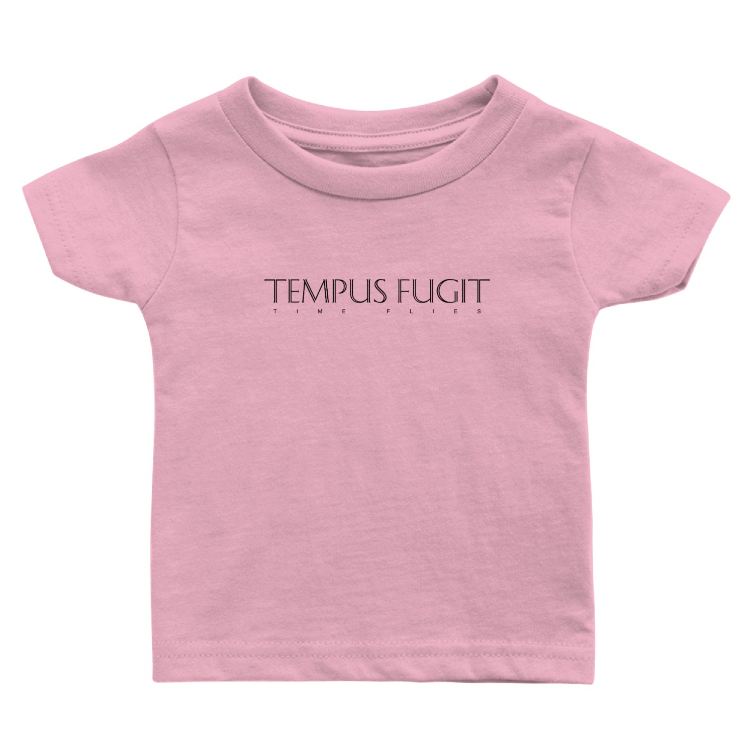Latin inspiring phrase: Tempus Fugit (Time flies) Baby T Shirts
