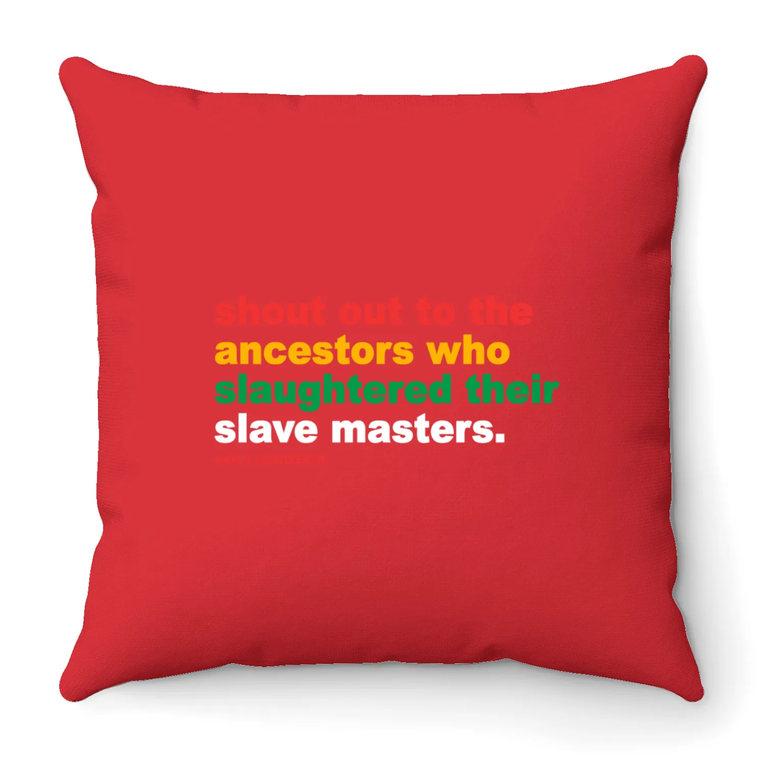 Shout Out To The Ancestors Who Slaughtered Throw Pillows