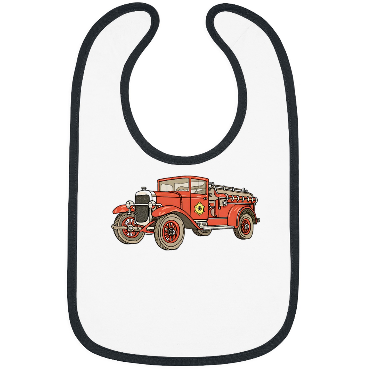 Hand Drawing 1931 Model Sea grave Fires truck Bibs