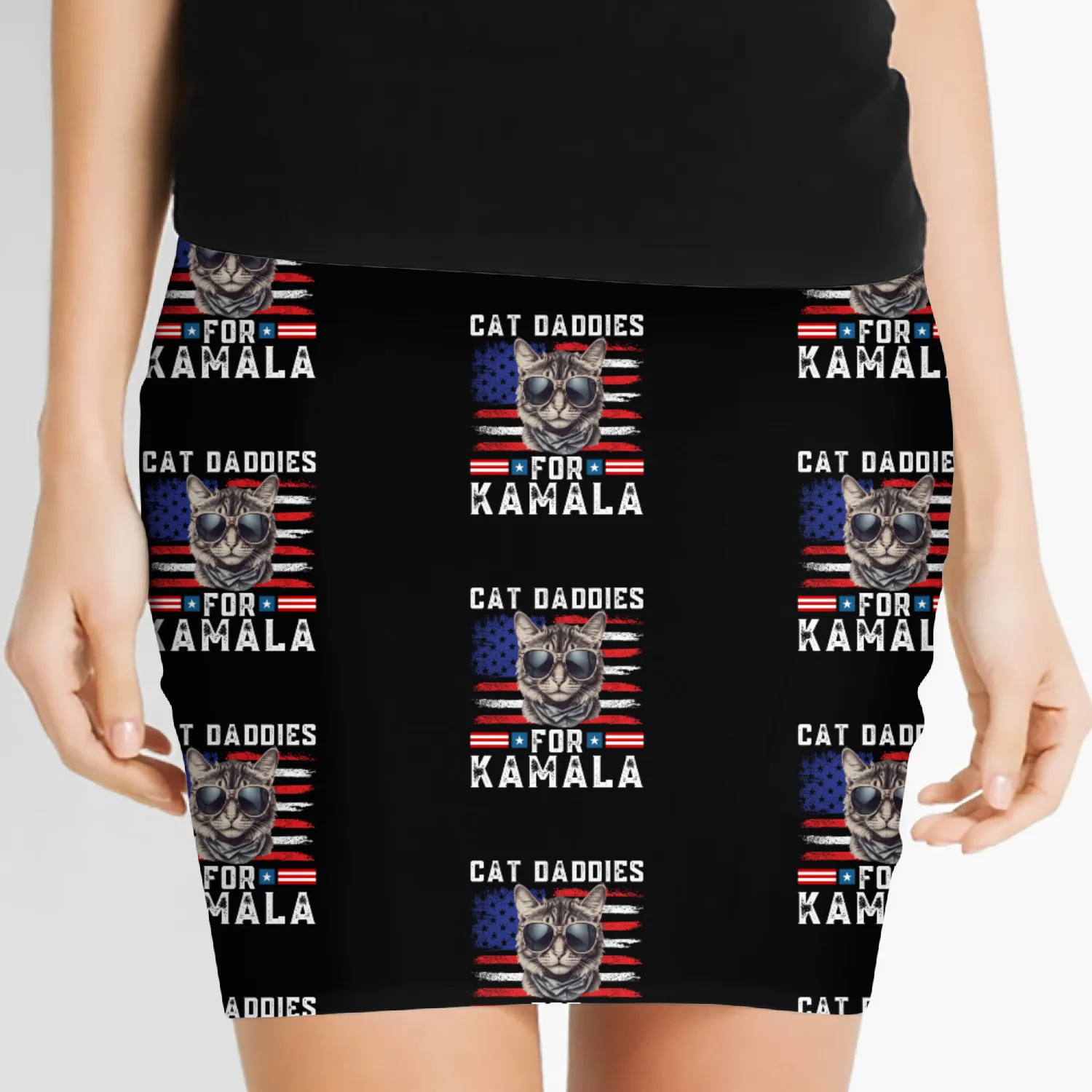 Cat daddies for kamala Harris 2024 Women's Mini Skirts