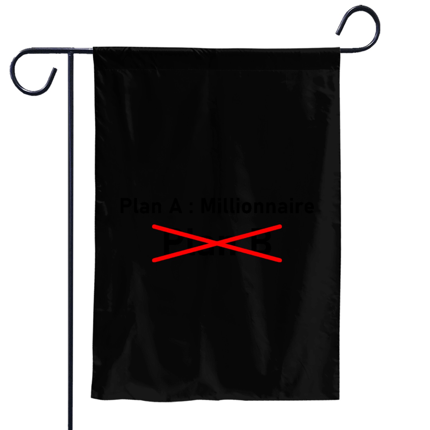 Plan A noir Garden Flags