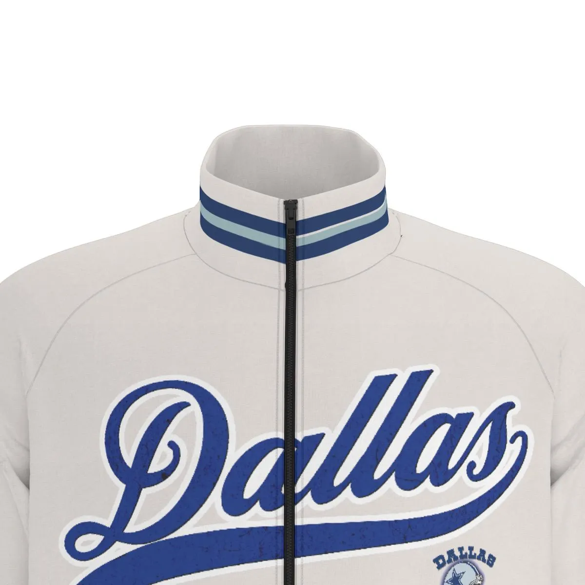 Dallas Cowboys Raglan-Sleeve Stand Collar Jacket