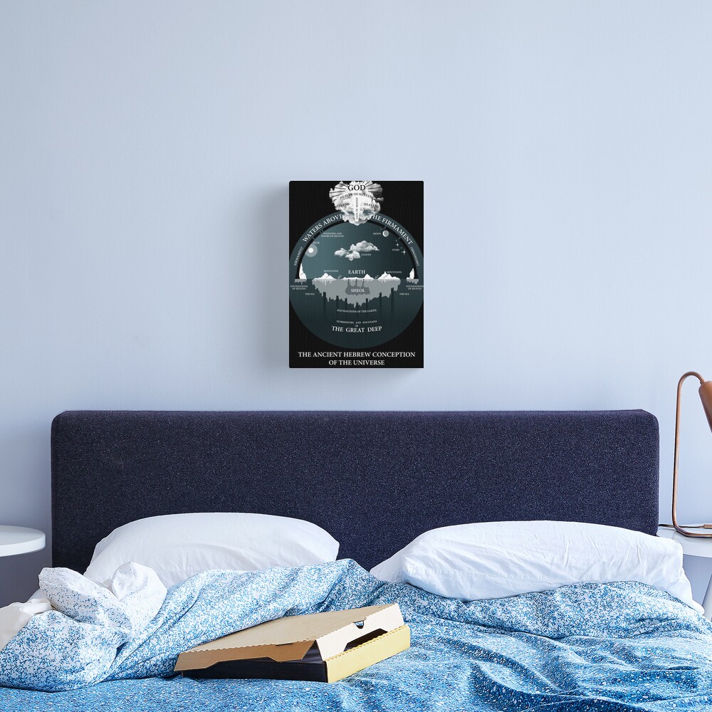 Flat Earth Ancient Hebrew Conception of The Univerce Canvas Print