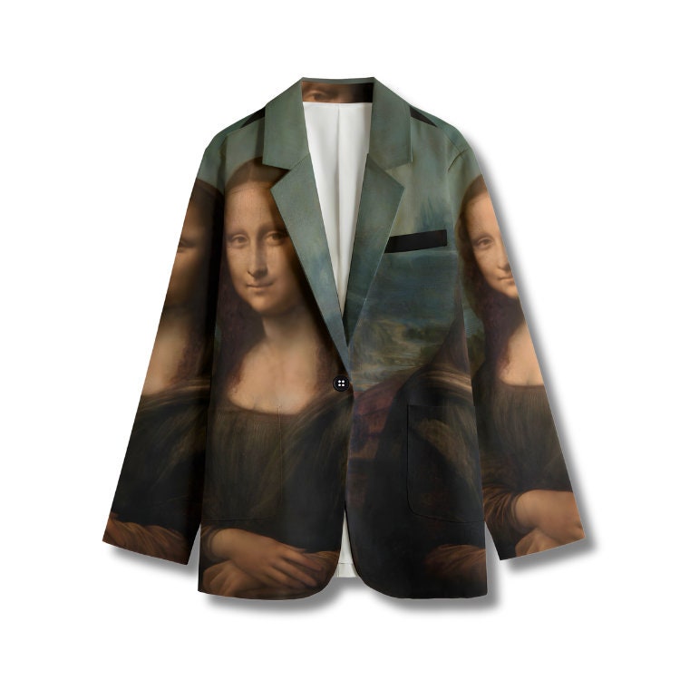 Mona Lisa Casual Blazer, Women Suit Jacket, Gift For Her