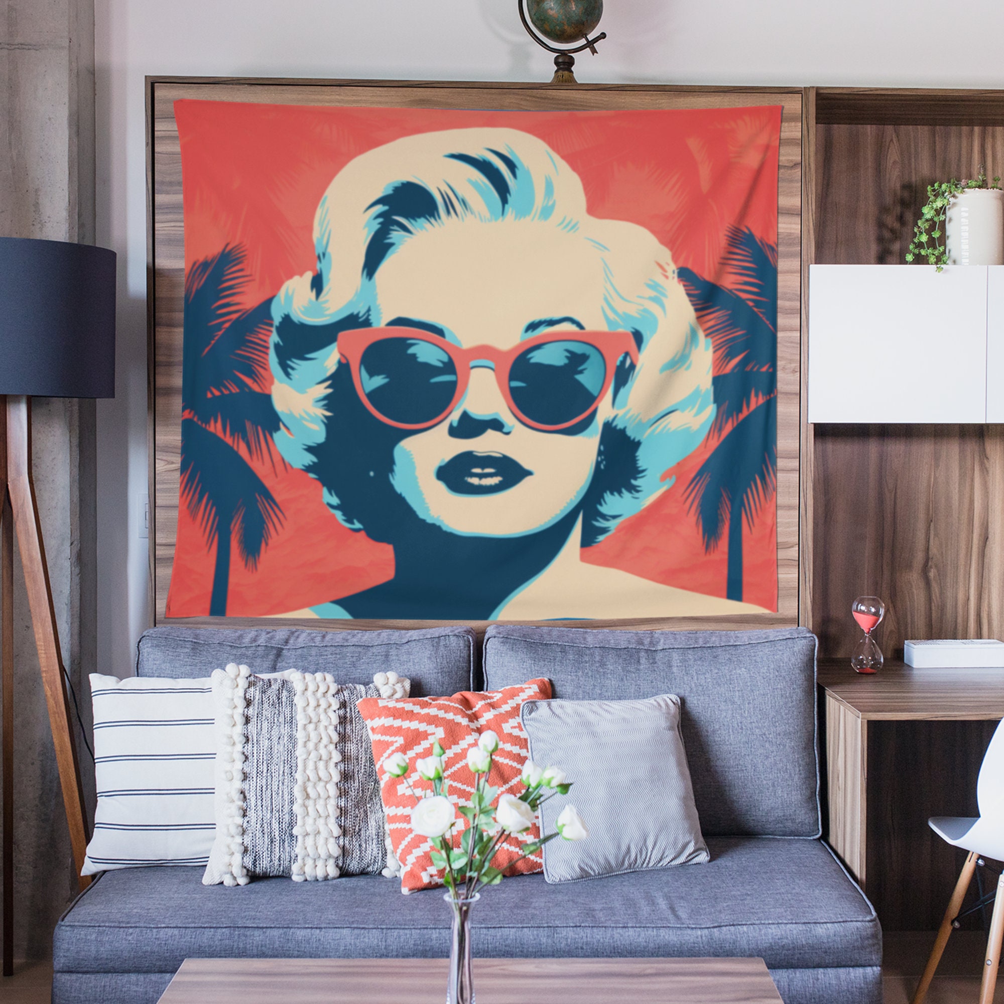 Marilyn Monroe Wall Tapestry, Tapestry Wall Decor, Marilyn Monroe