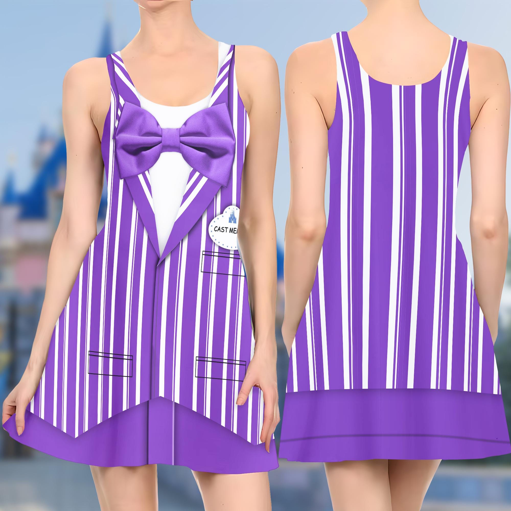 The Dapper Dans Purple Skater Dress, The Dapper Dans Cast Member Skater Dress, Dapper Dans Purple Dress, Cast Member Dress Gift