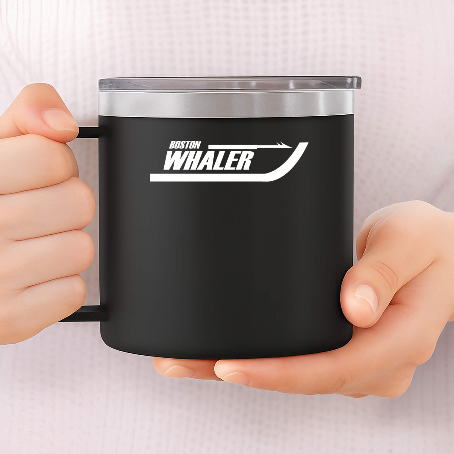BOSTON WHALER LOGO FISHING RACING BOATS 14oz Stainless Steel Tumblers
