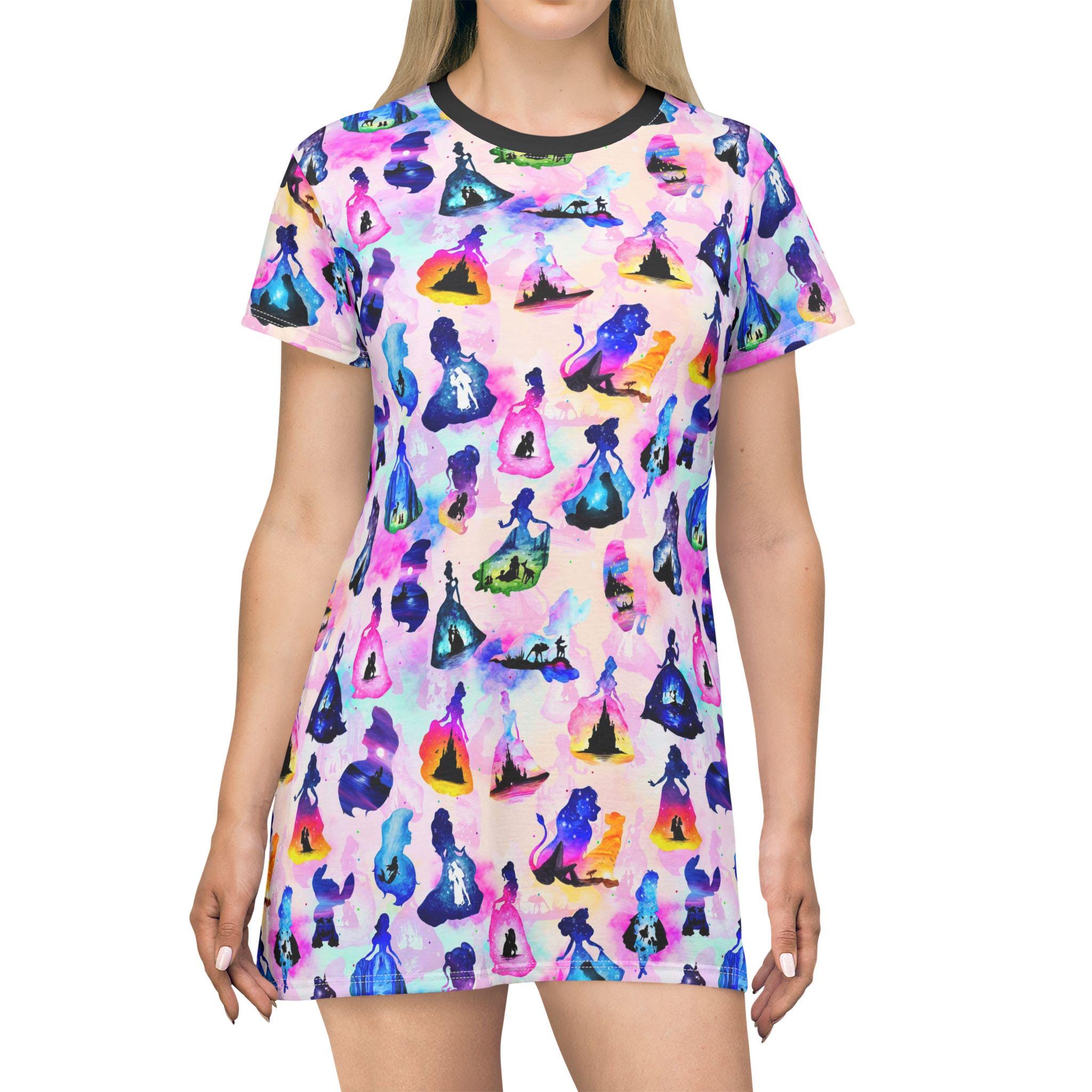 Princess And Classic Animation Women's T-Shirt Dress
