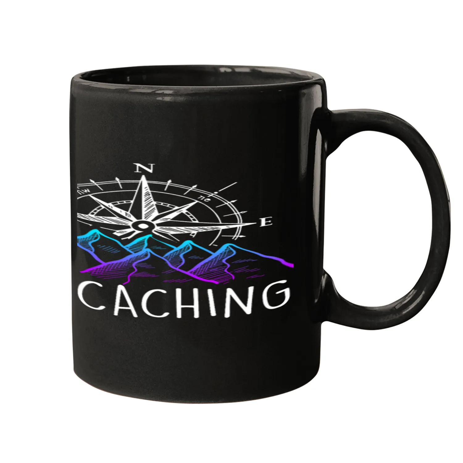 Geocaching GPS Scavenger Hunt Adult Location Geocacher Mugs
