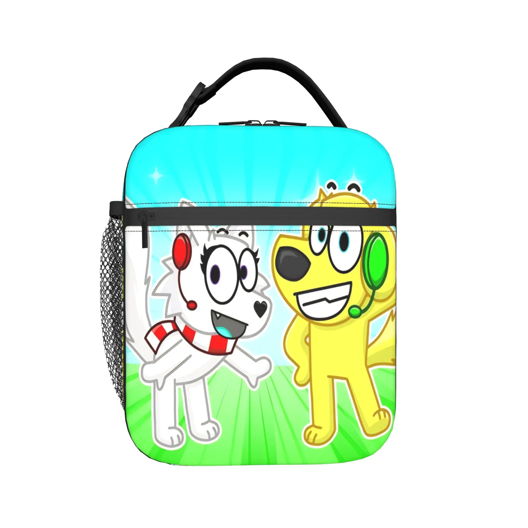 Tylers And Snowi Gaming Thermal Insulated Lunch Bag for Office Reusable Food Container Bag Men Women Thermal Cooler Lunch Boxes