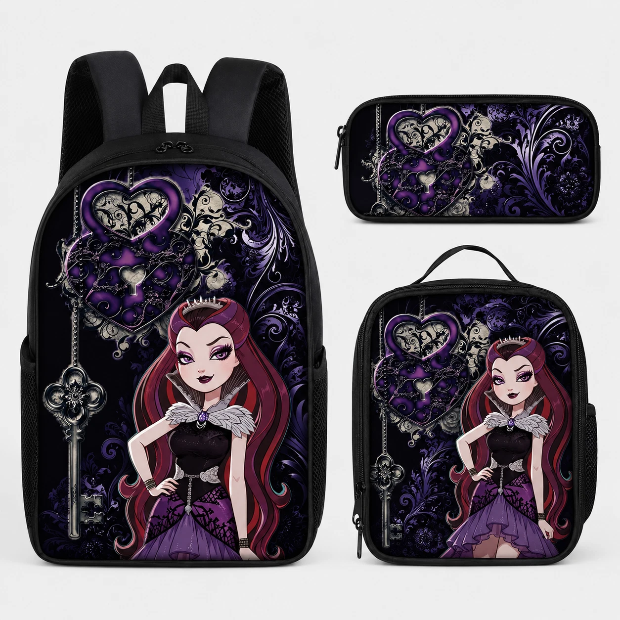 Ever After High Backpack Set, School Bag, Lunch Bag &amp