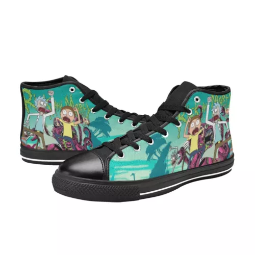 Rick And Rick and Rickandmorty Sneakers High Tops Shoes Canvas