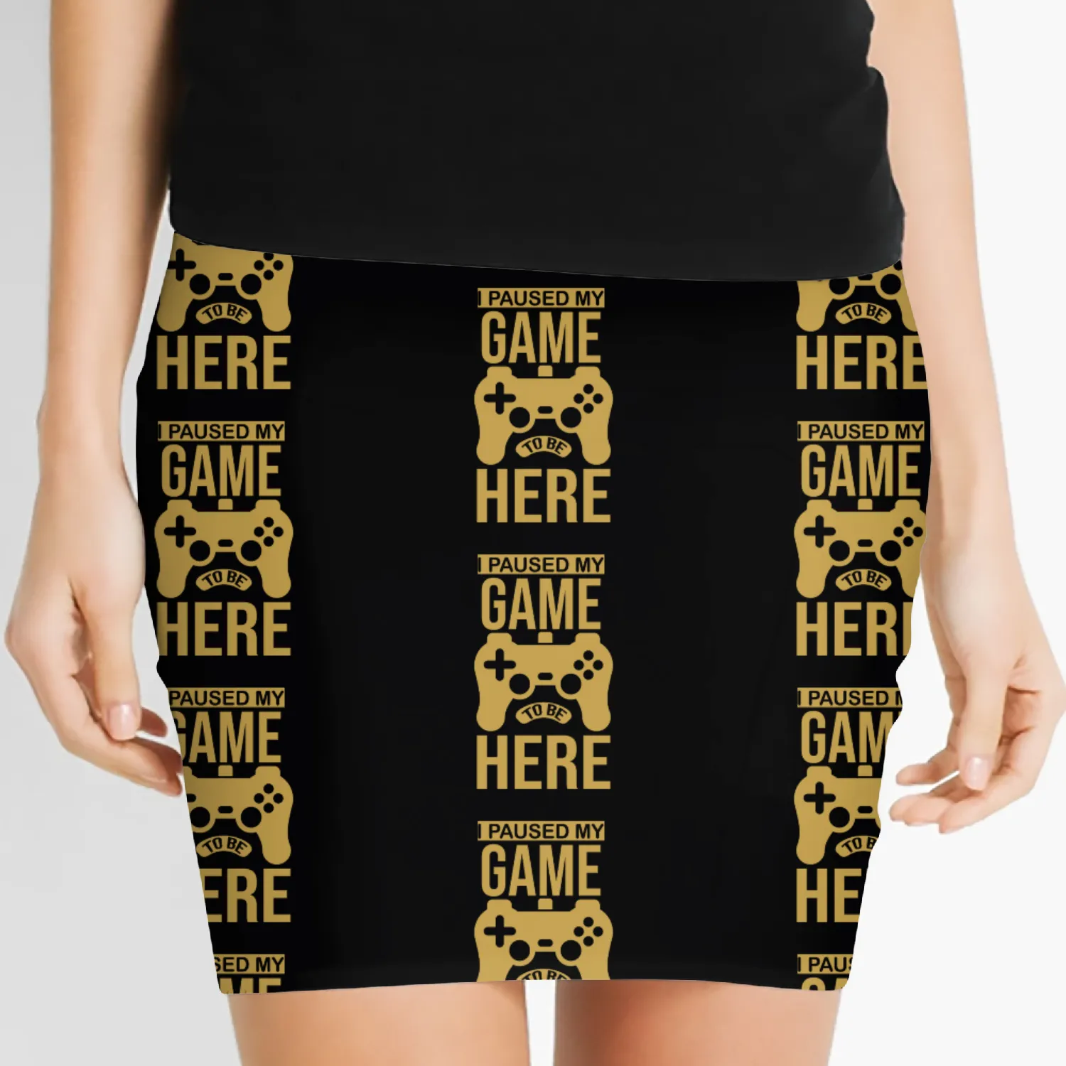 I paused my game to be here you're welcome Women's Mini Skirts