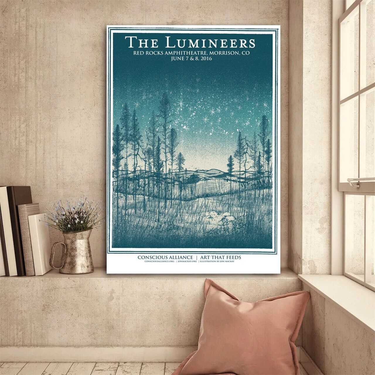 The Lumineers Red Rock Poster