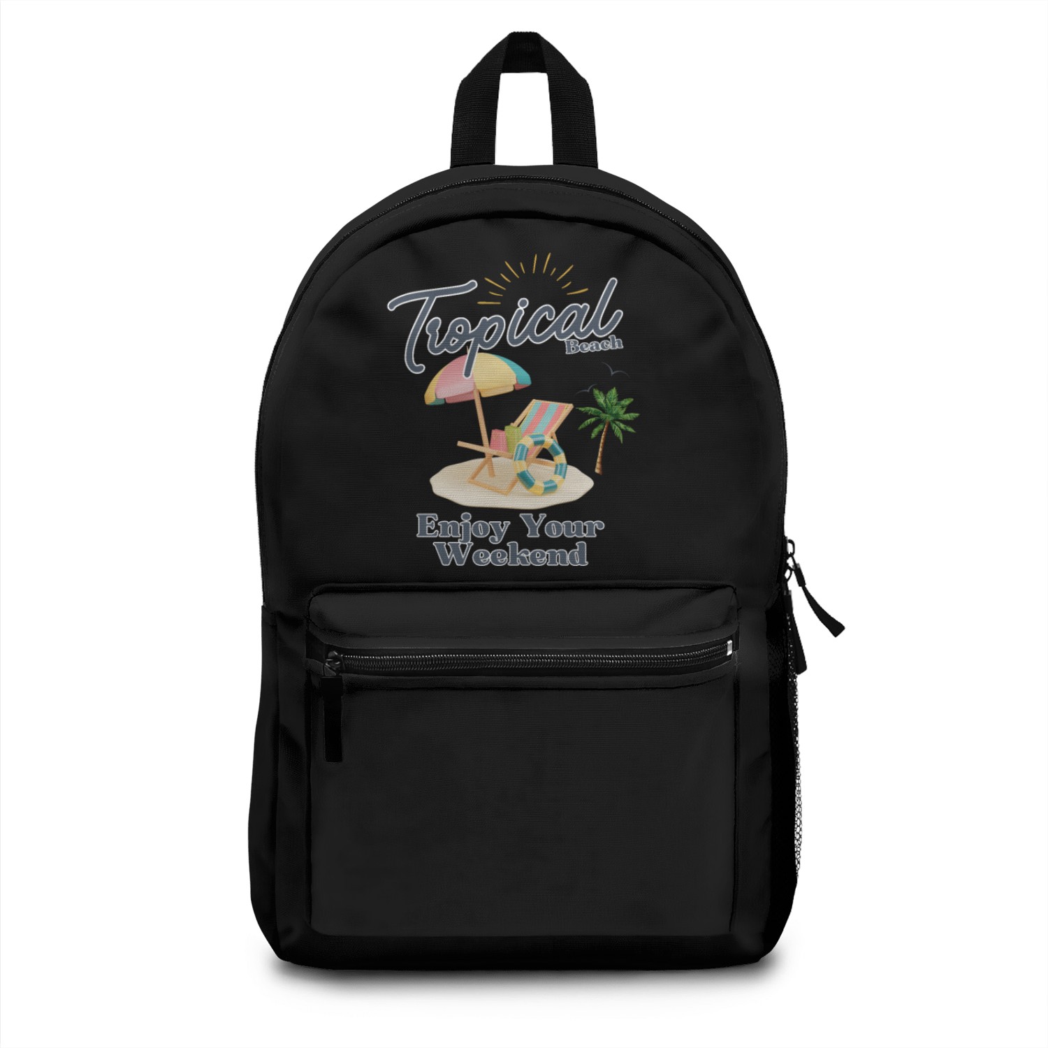 Tropical Beach Weekend Vibes - Relax in Style Backpacks