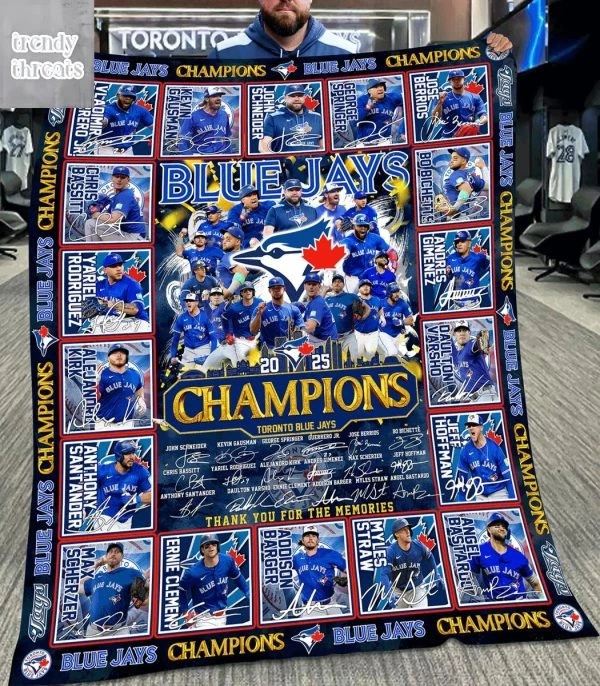 Toronto Blue Jays World Series 2025 Champions Blanket Quilt