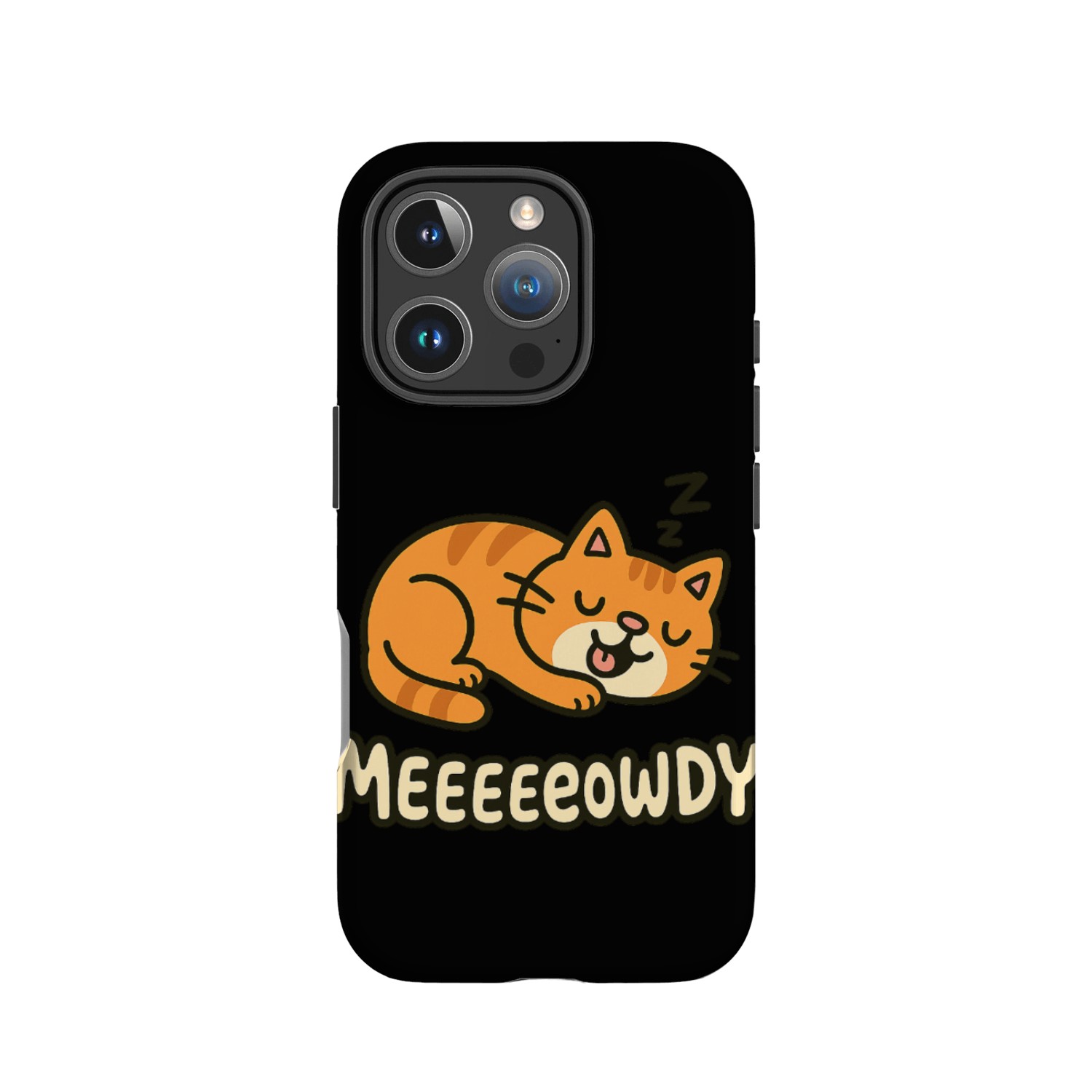 Playful Sleeping Cat with Cheeky Expression IPhone Cases