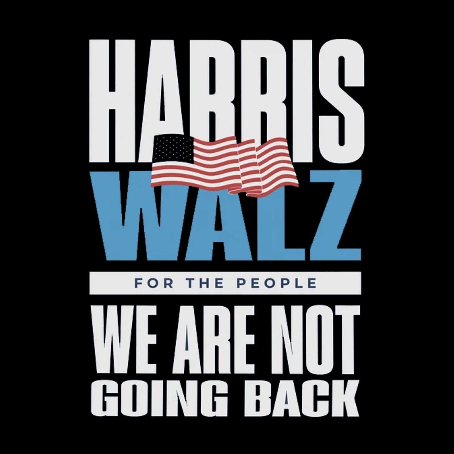 Harris Walz 2024 Garden and House Flag, Kamala Harris for President Democrat Flag