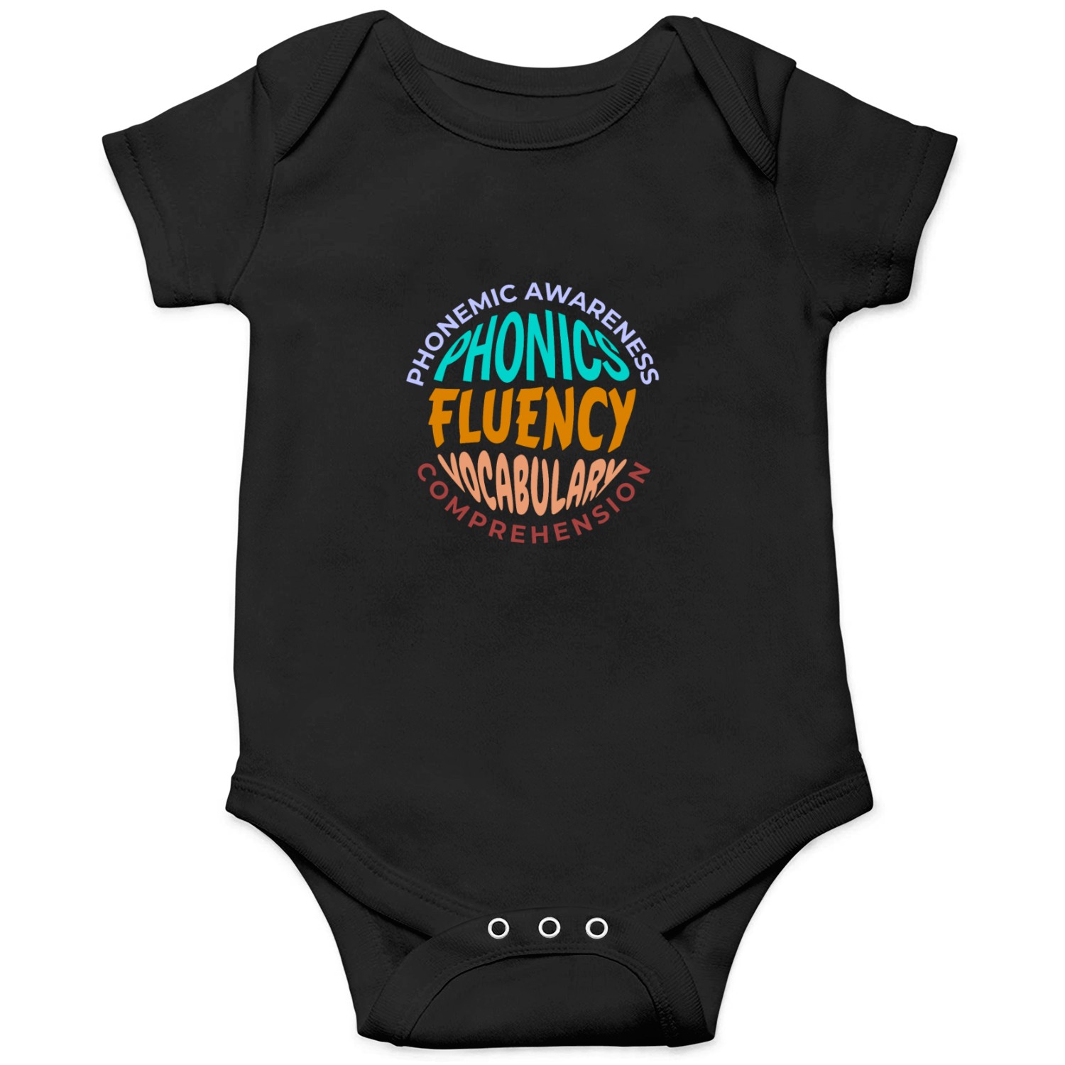 Phonics Fluency Vocabulary Language Onesies