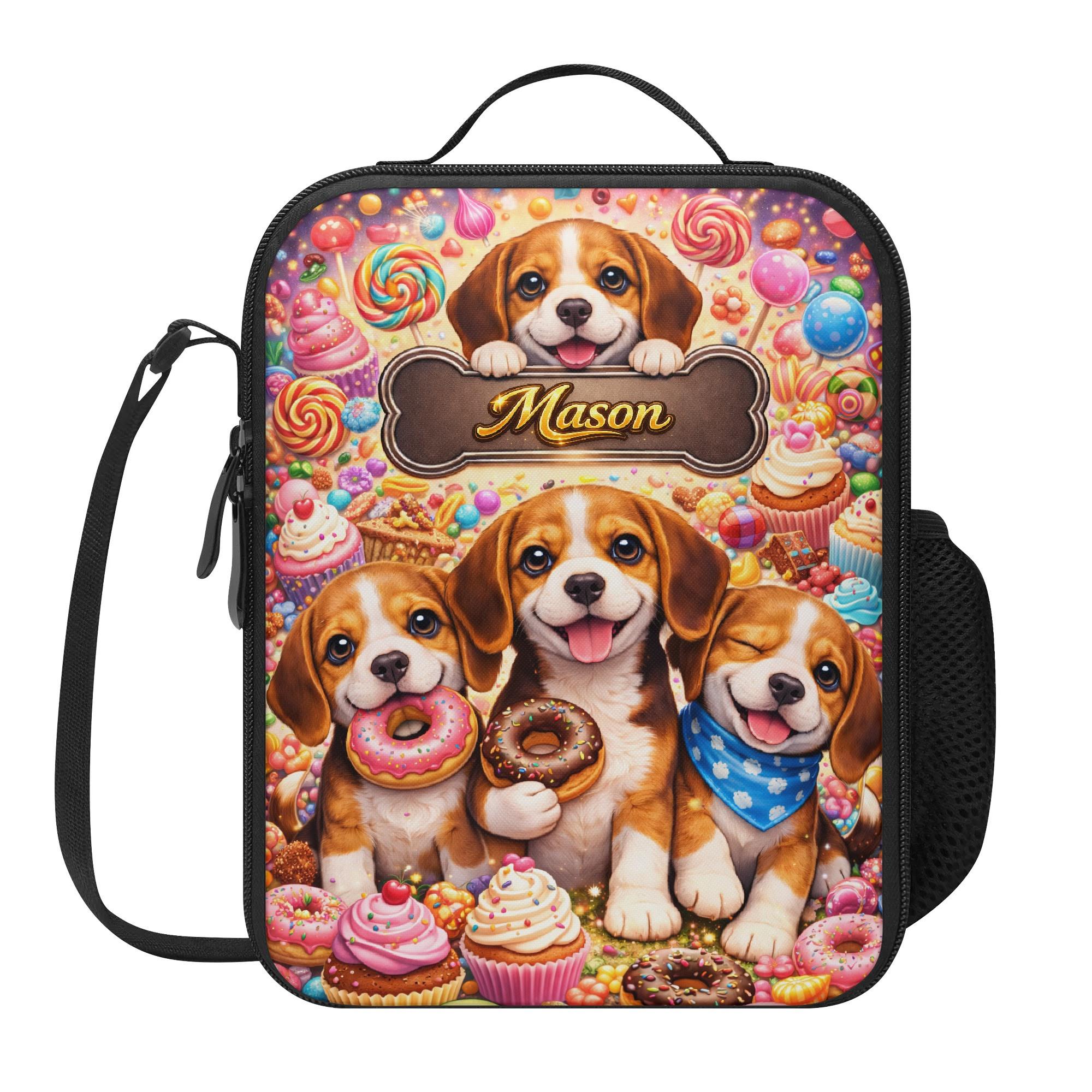 Cute Beagle Donut Candy Personalized Lunch Bag