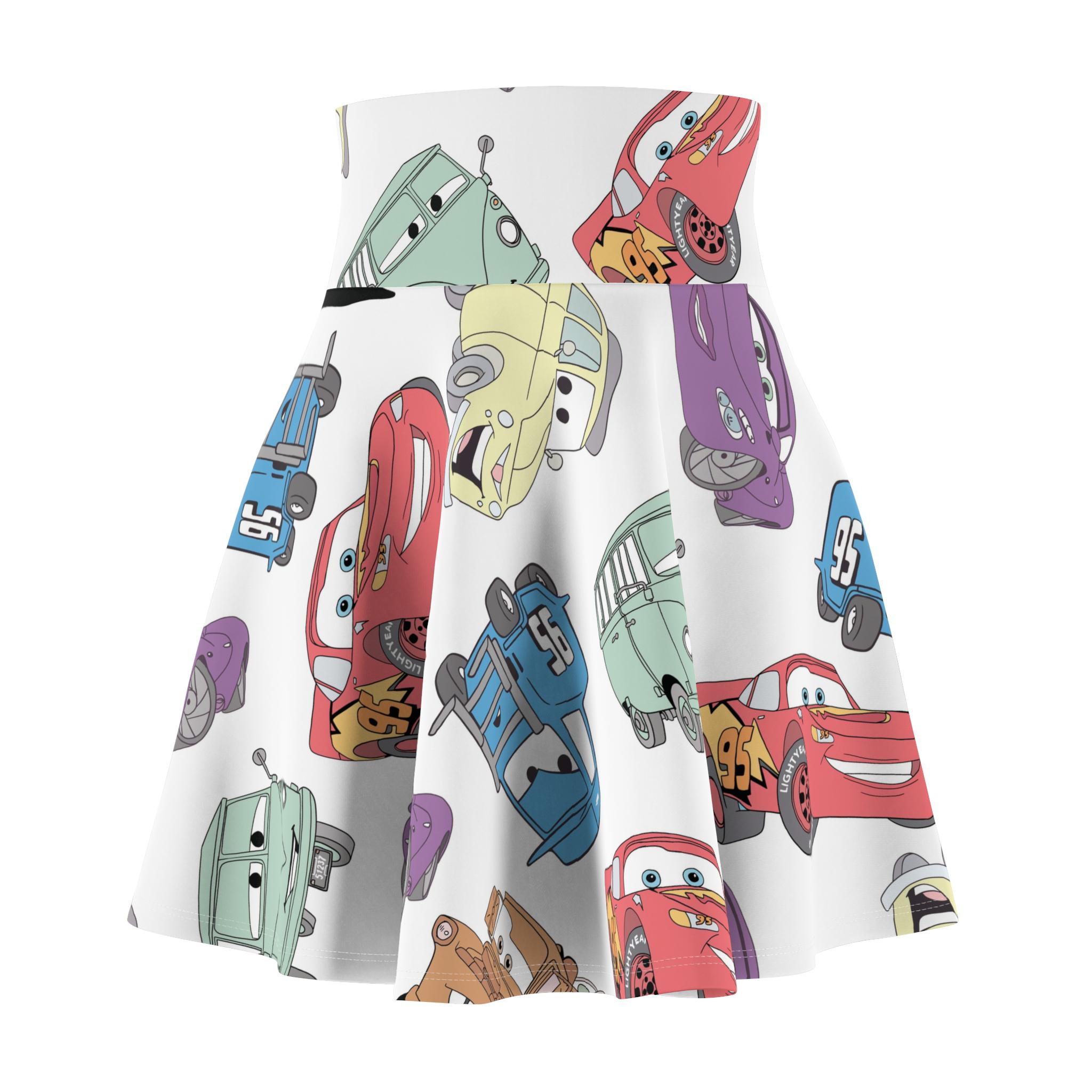 Cars Movie Characters Running Skirt Women's Skirt