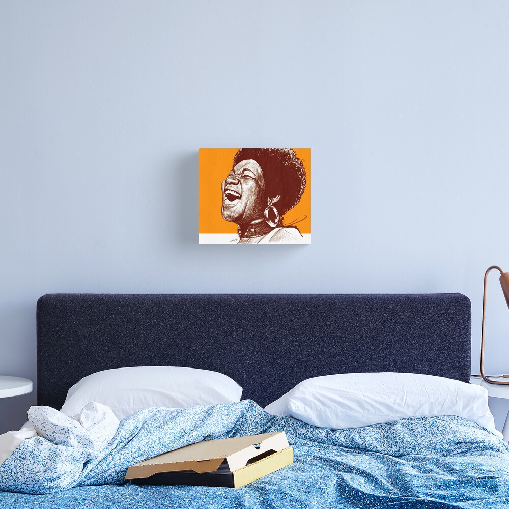 Aretha Franklin Photo Canvas Portrait