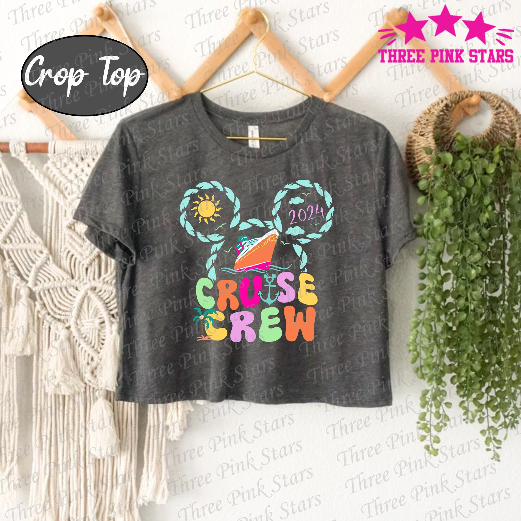 Cruise Crew 2024 Crop Top, Cruise Life, Magical Vacation Trip Crop Tee, Friends Cruise, Cruise vacation E5134