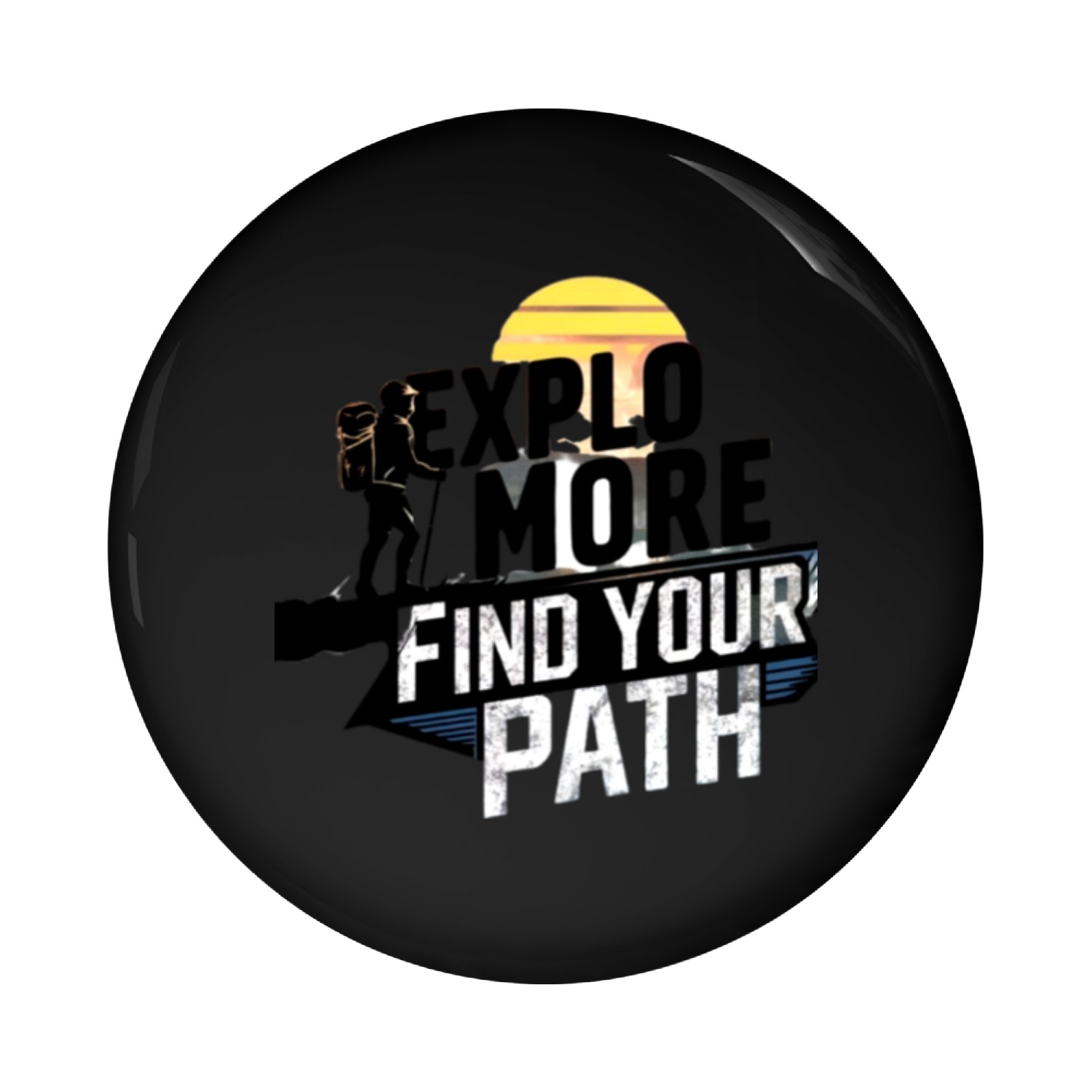 A Silhouette of a Person Holding a Stick Pin Buttons