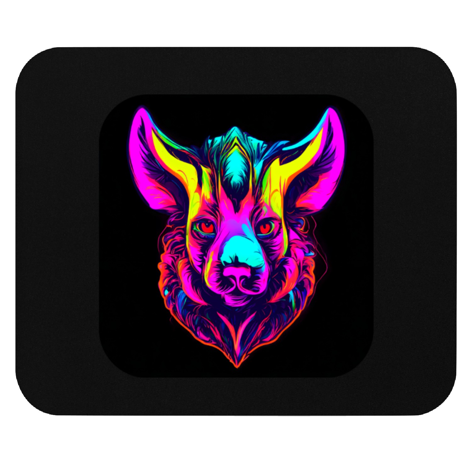 Neon Style Color Electro Rave Party Mouse Pads