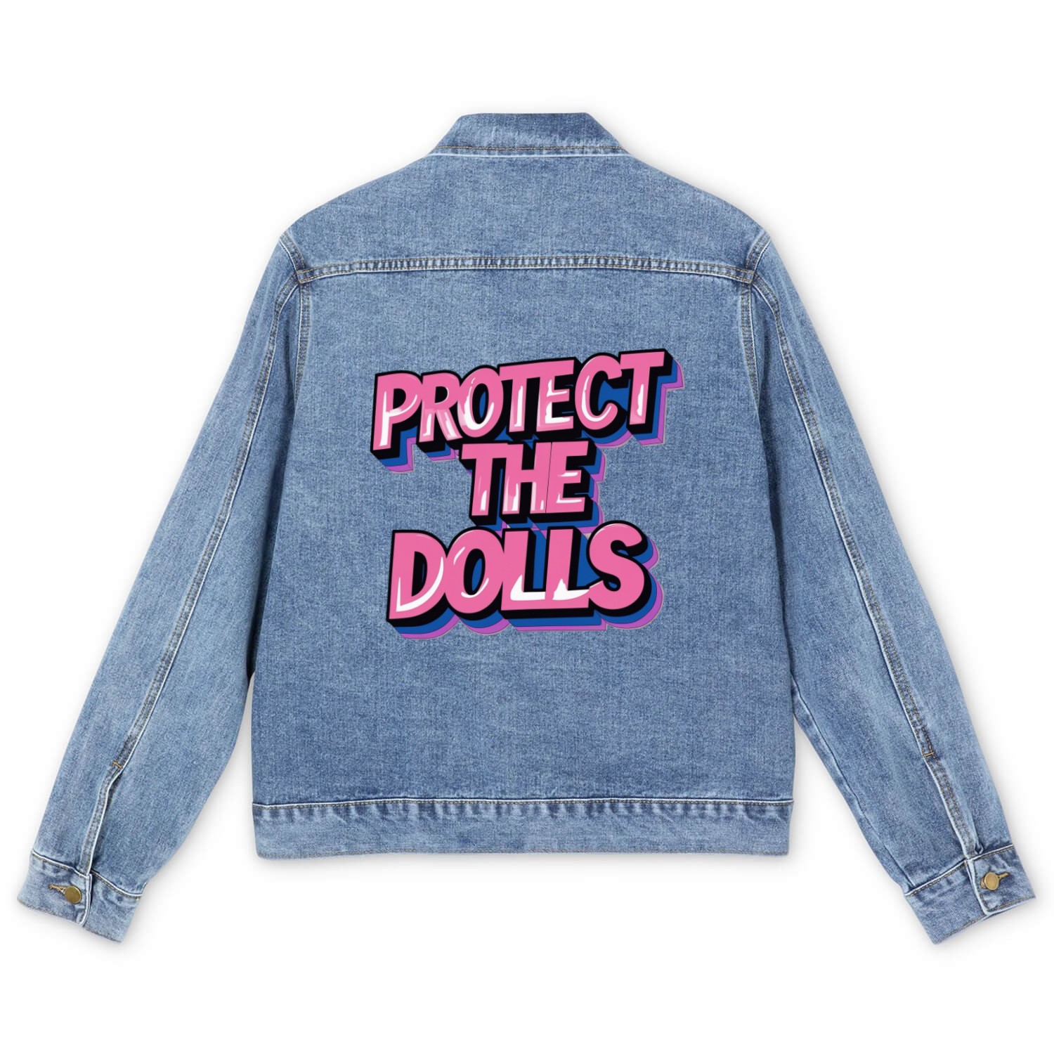 Protect the dolls Men's Denim Jackets