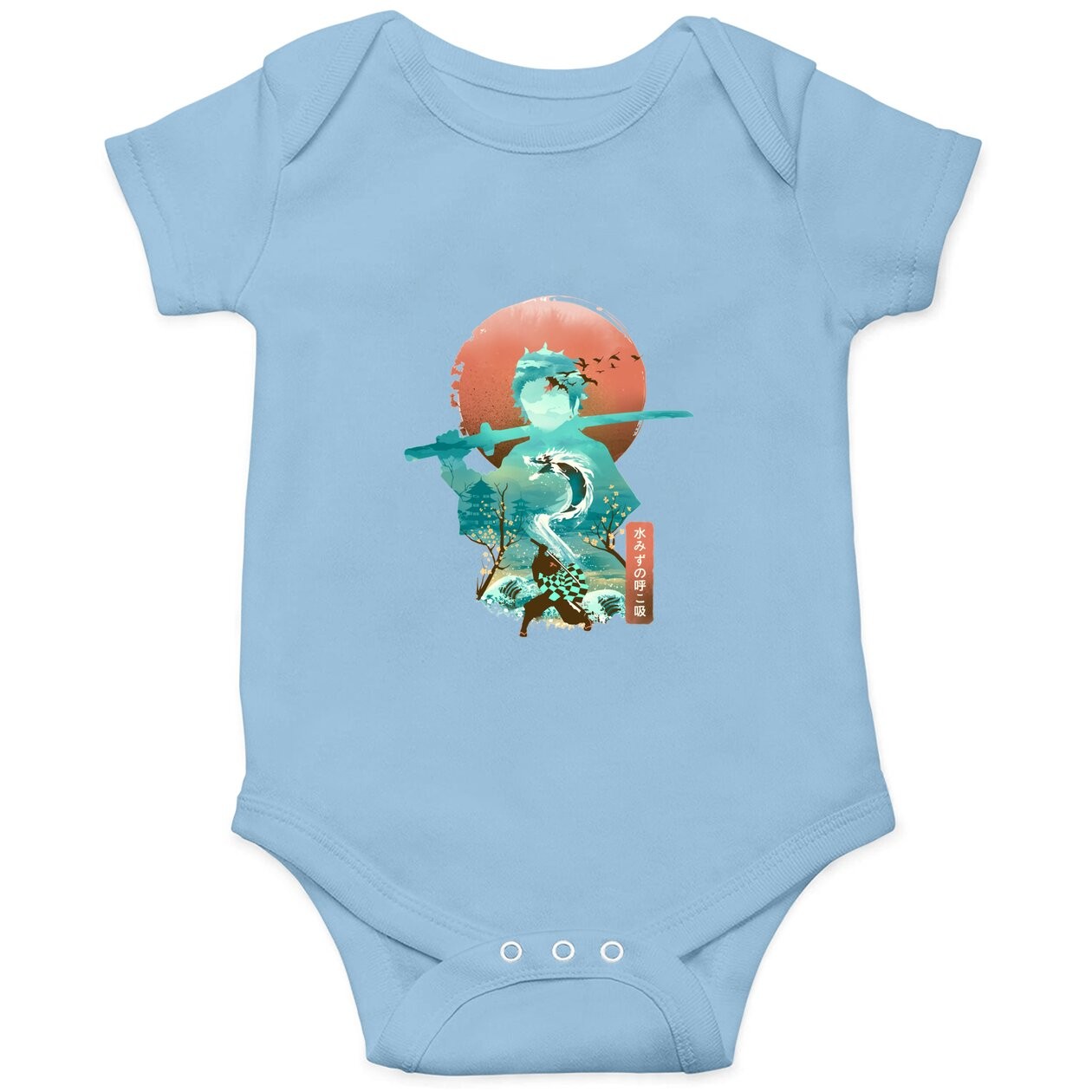 Demons Slayers Adventure Anime Tanjiros Kamados Awesome Art Baby Bodysuit