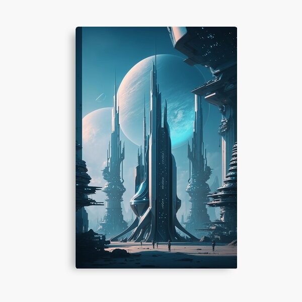 Sci fi city Canvas
