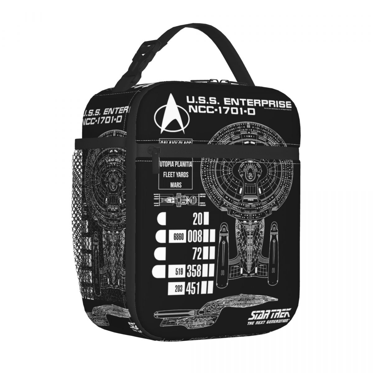 Stars Treks Next Generation U.S.S Enterprise Insulated Lunch Bag