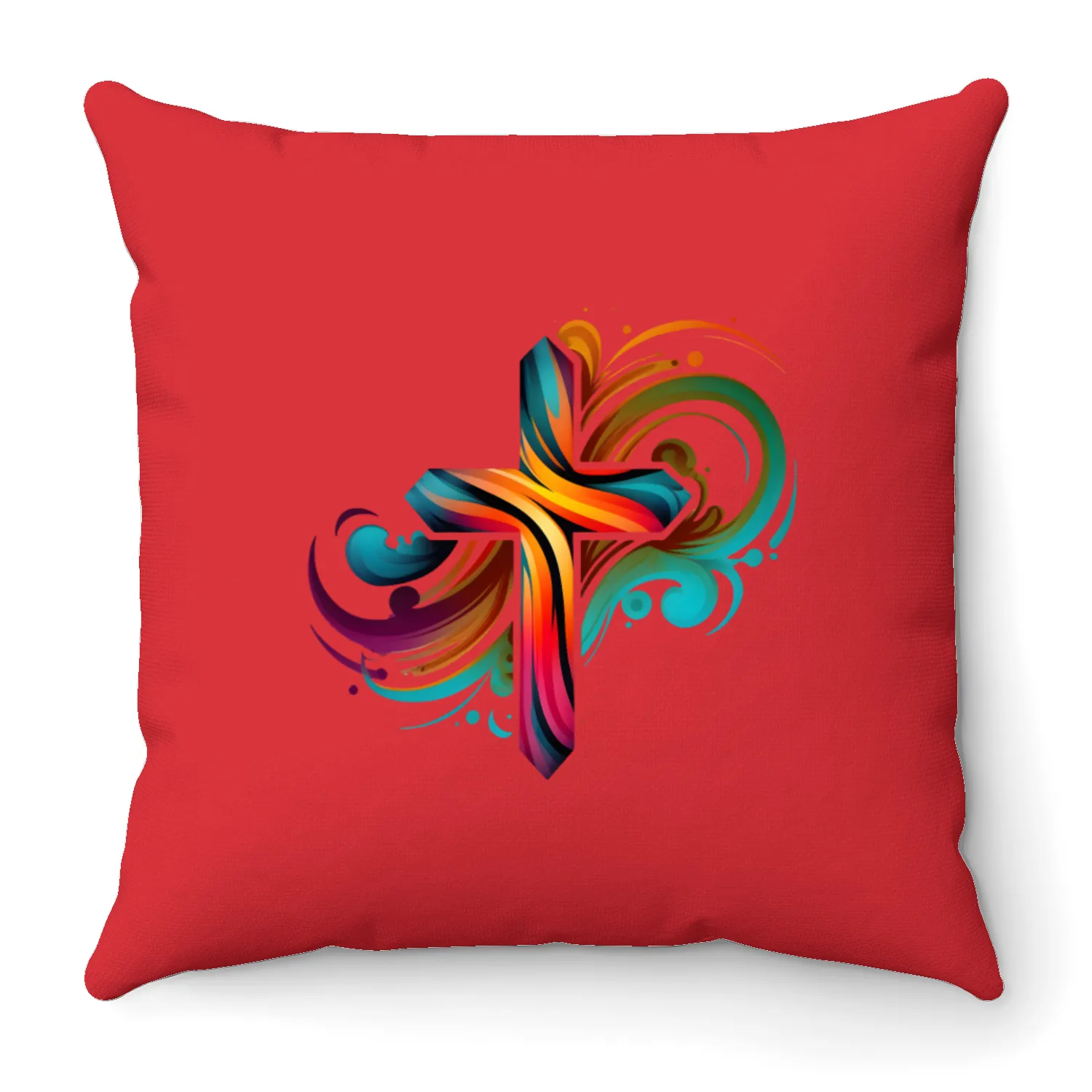 Jesus Cross Painting Throw Pillows