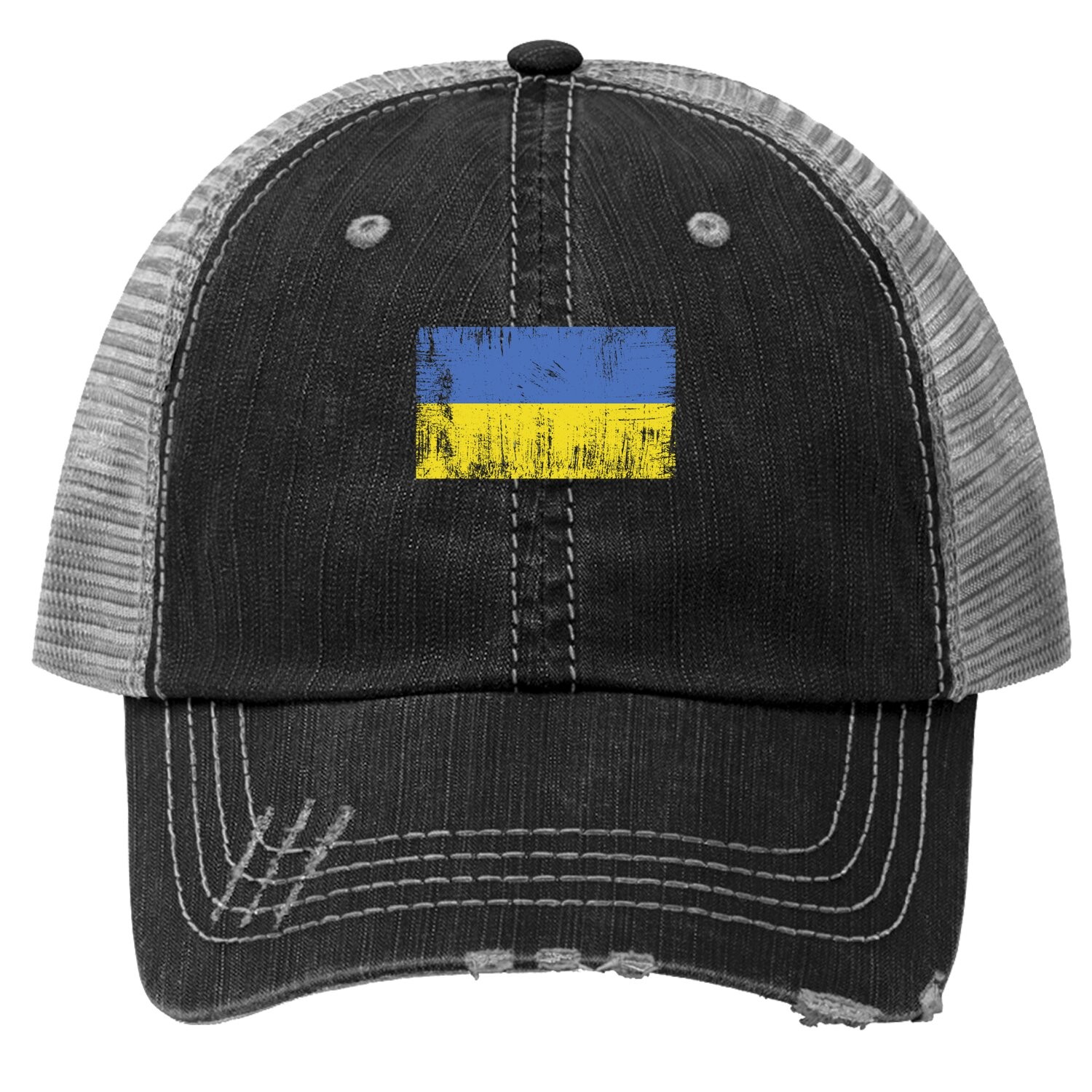 Ukraine Flag Football Fan Trucker Hat