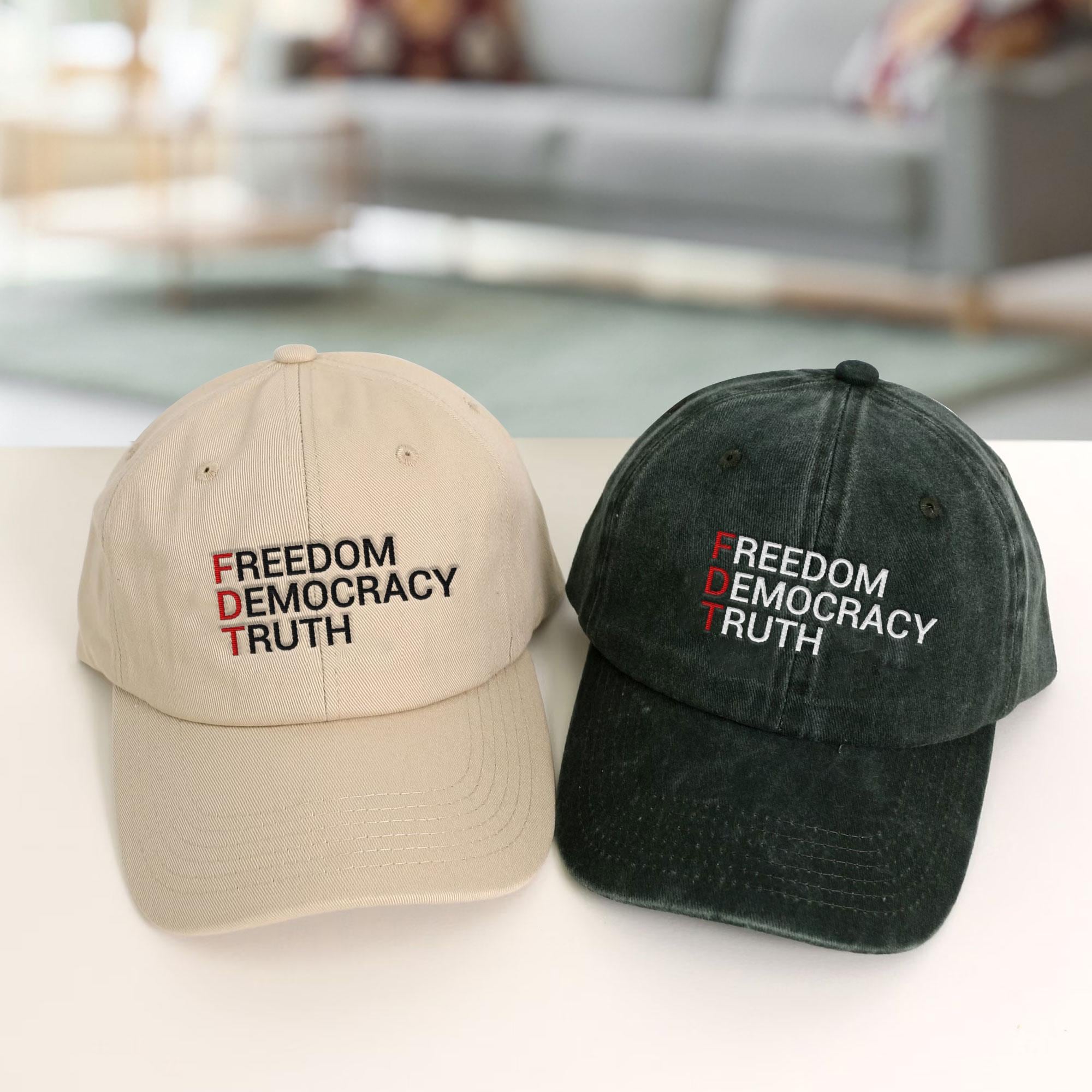 Anti Trump FDT Embroidered Hat, Impeach President Dad Hat, Subtle Anti Trump Hat, Reproductive Rights Hat, Gift for Democrat