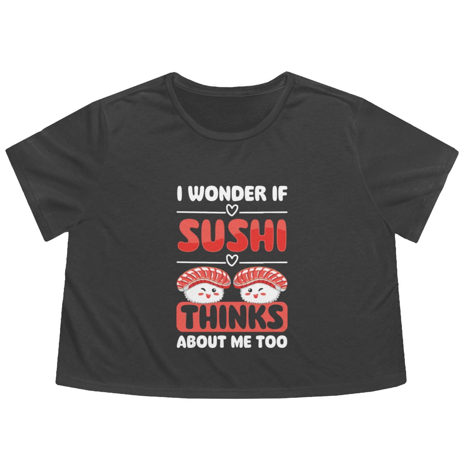 Japanese Nigiri Flowy Cropped Tees