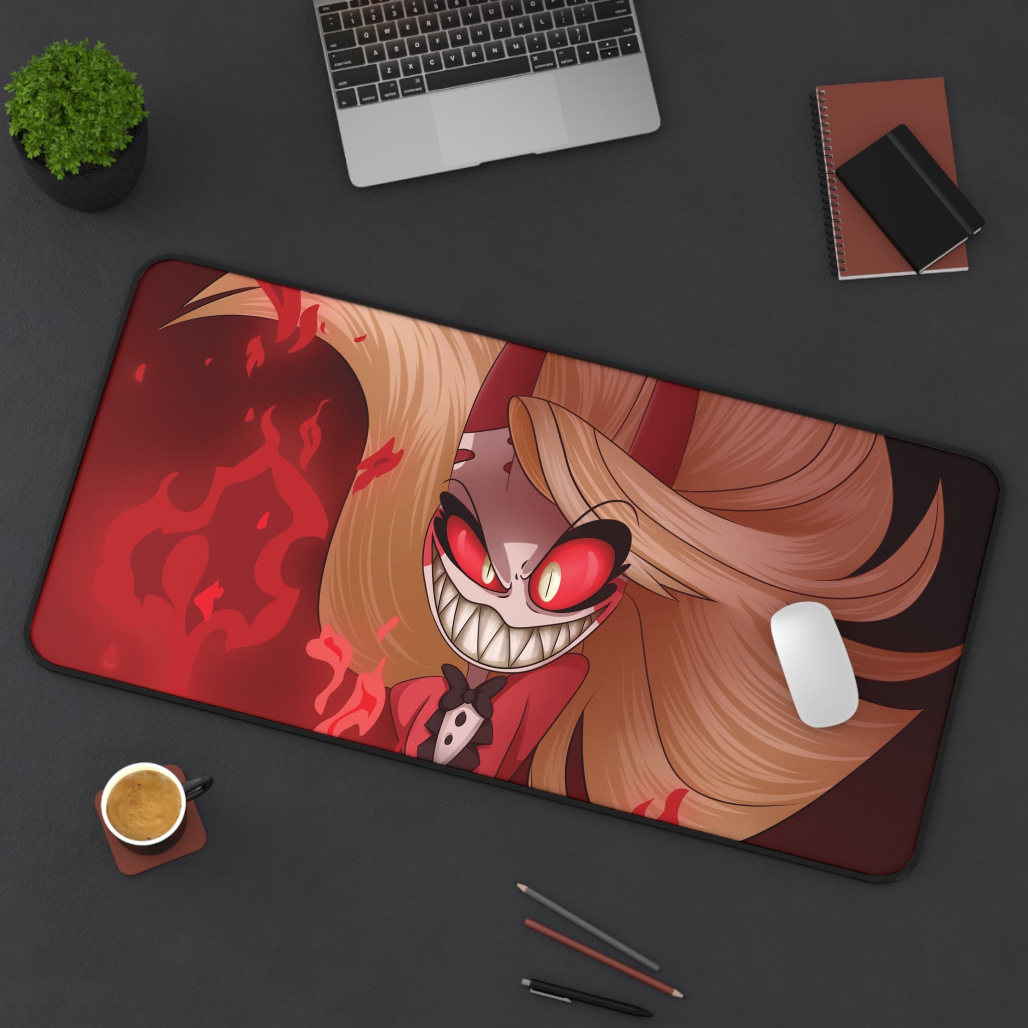 Charlie Morningstar Hazbin Hotel Desk Mat, Hazbin Hotel Decor