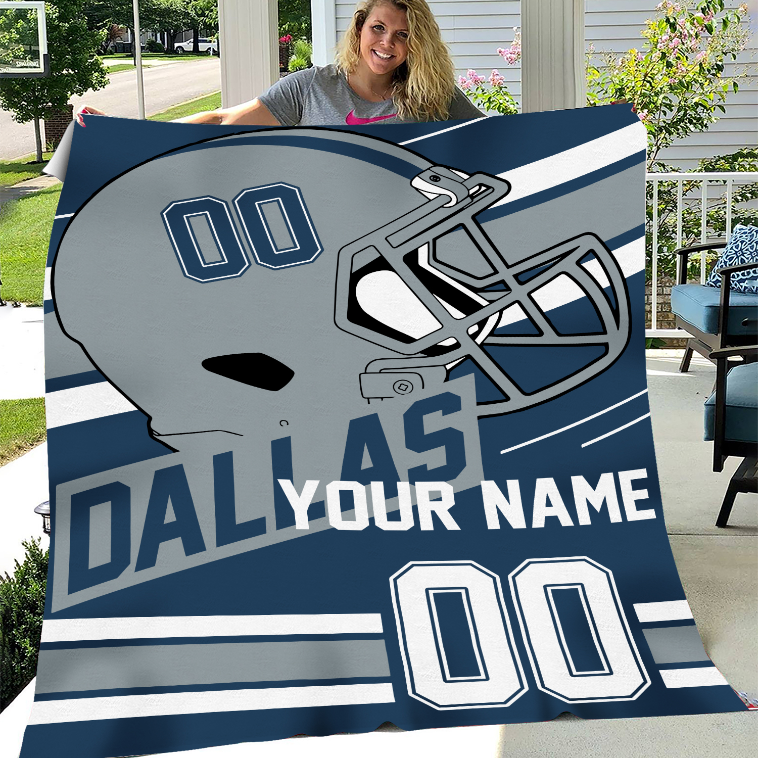 Dallas Football Vintage Style Personalized Blanket,Dallas Football Blanket,Cowboy Blanket,Dallas Blanket