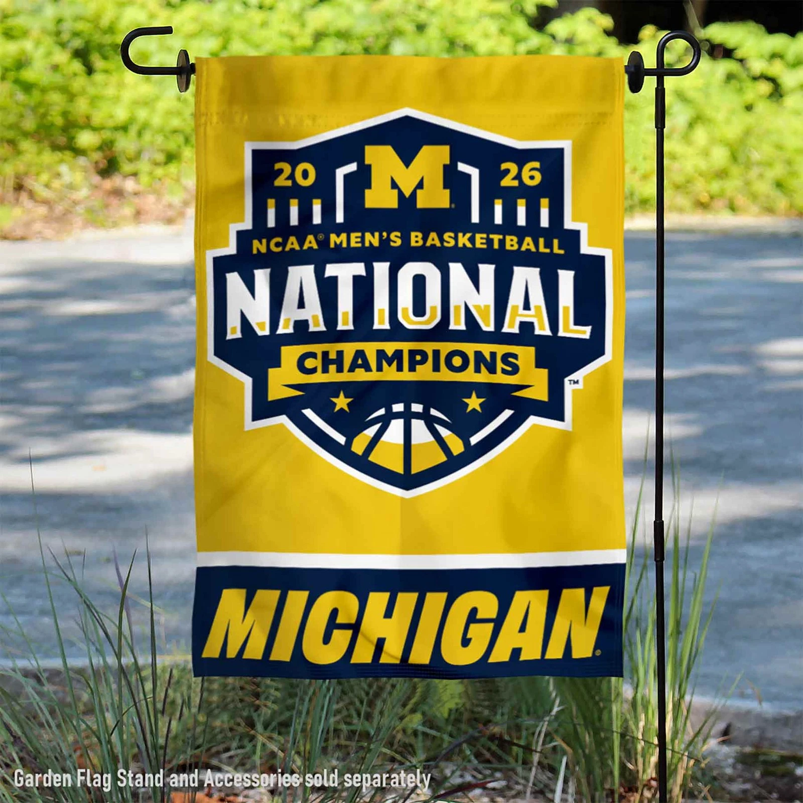 Michigan Team University Wolverines 2026 Basketball National Champions Garden