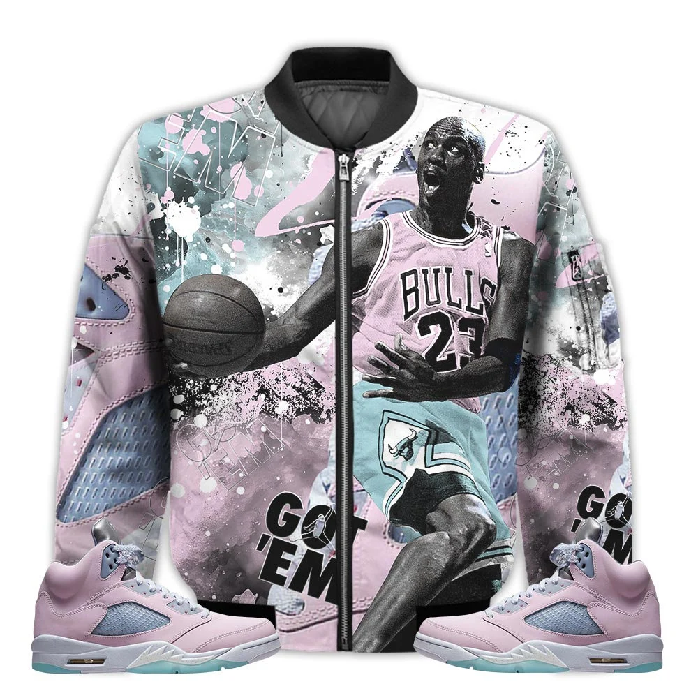 Shirt To Go With JD 5 Retro Easter - Got Em Shoes Goat Bomber Jacket
