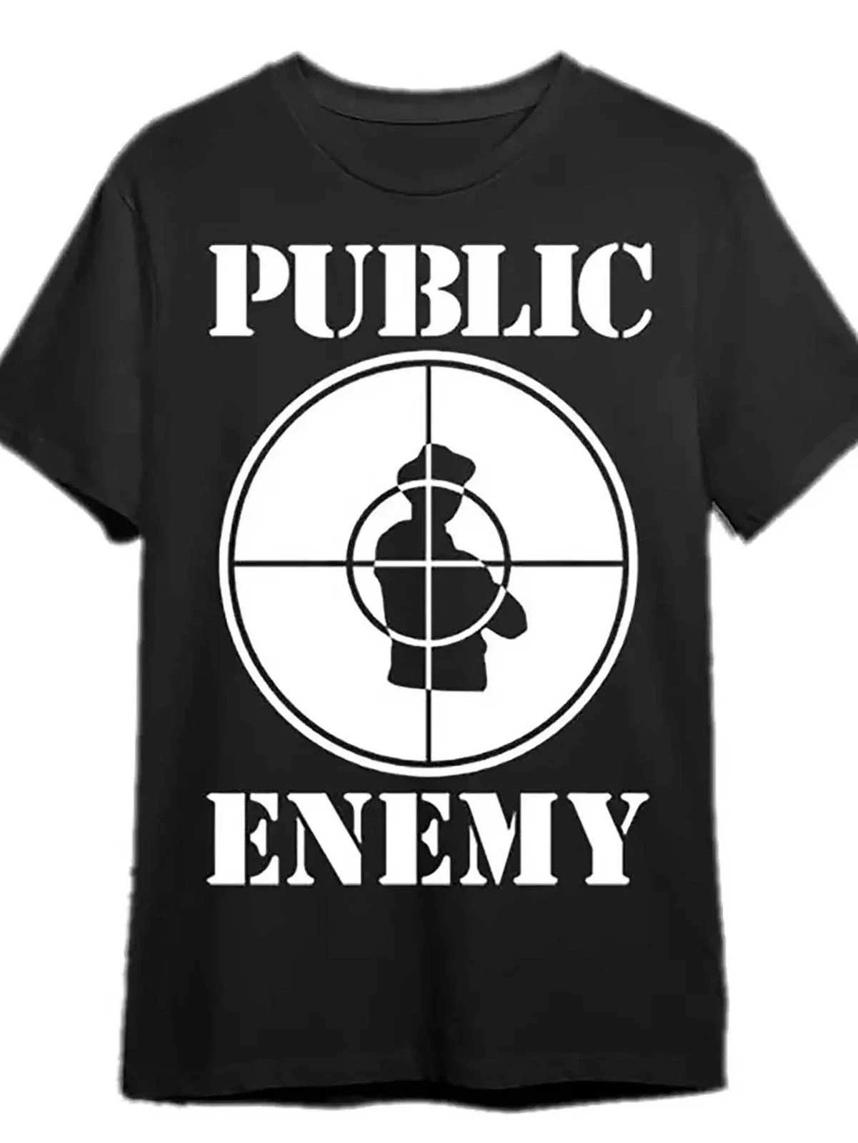 Public Enemy Logo T-Shirt - Large Men’s Short Sleeve