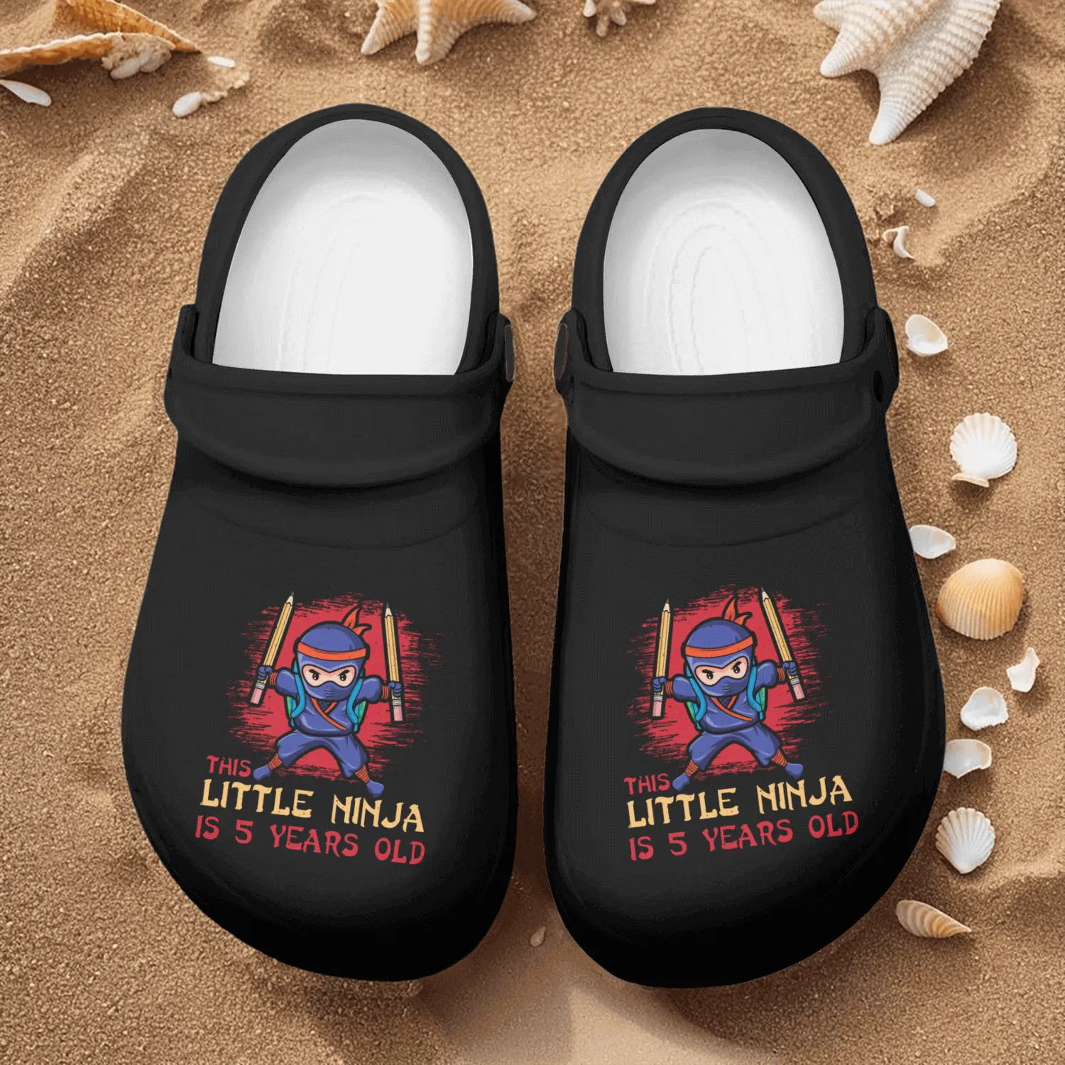 Birth Born Age 5 Years Old Japan Japanese Ninja Nurse Clogs