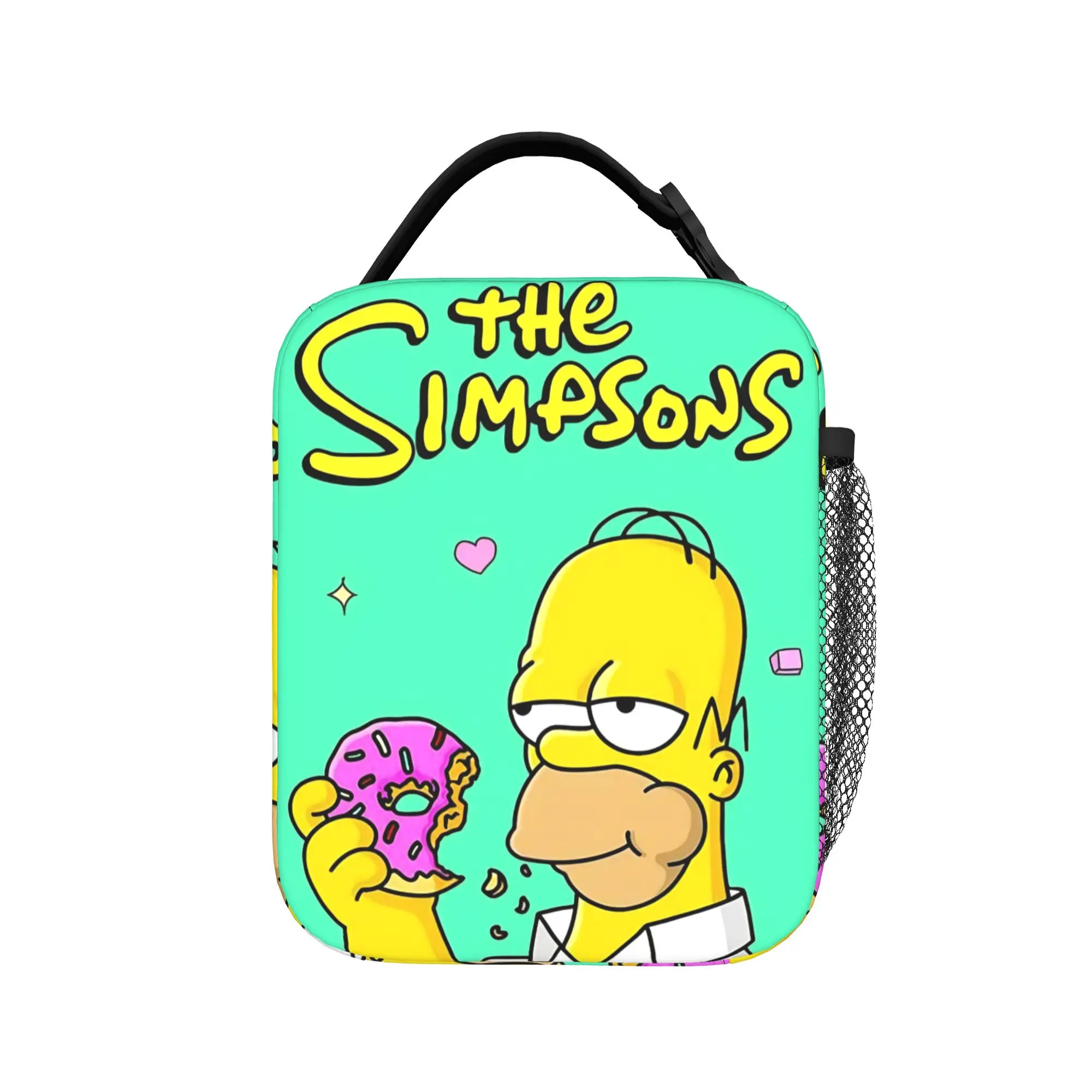 Anime The Simpsons Cartoon Merch Thermal Cooler Kids Lunch Box for School