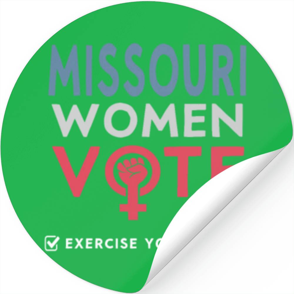 Missouri Women Vote Voter 2022 Election Feminist Stickers