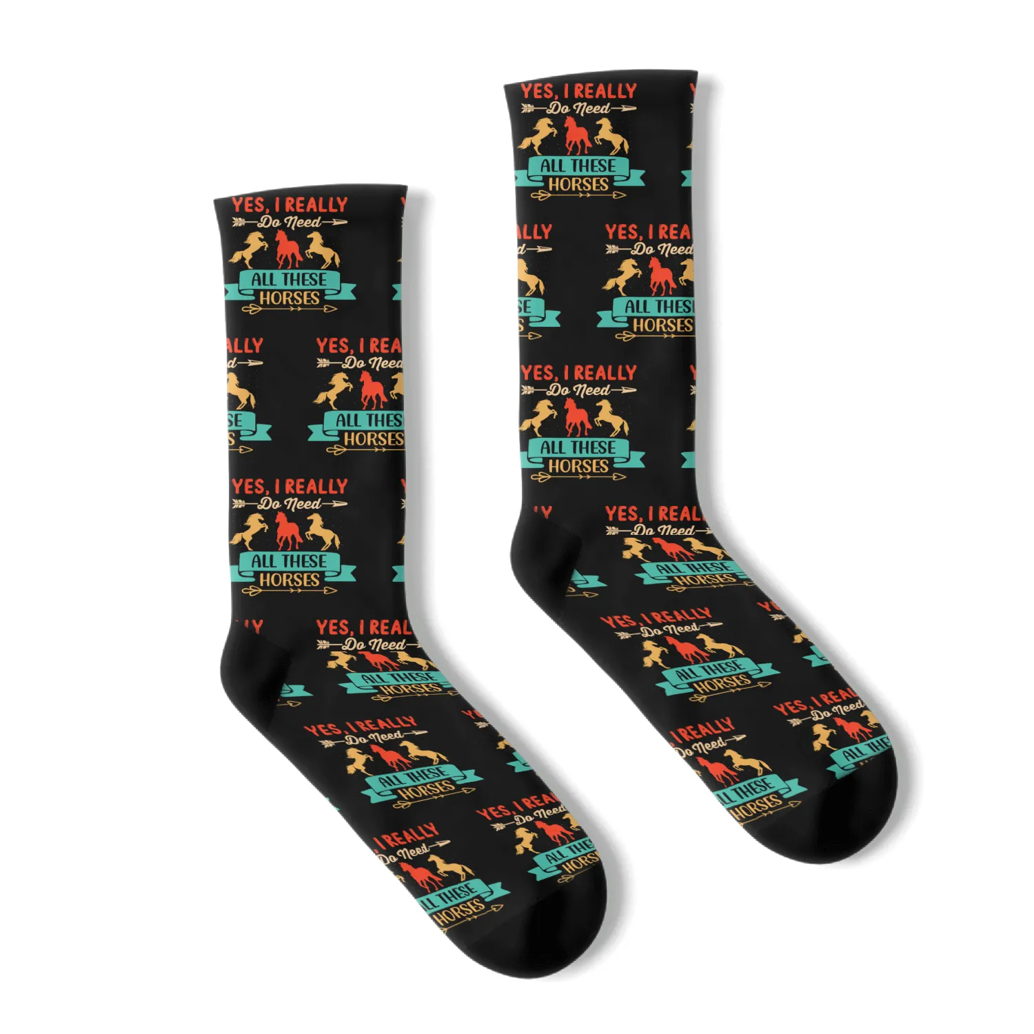 Yes, I Really Do Need All These Horses Socks
